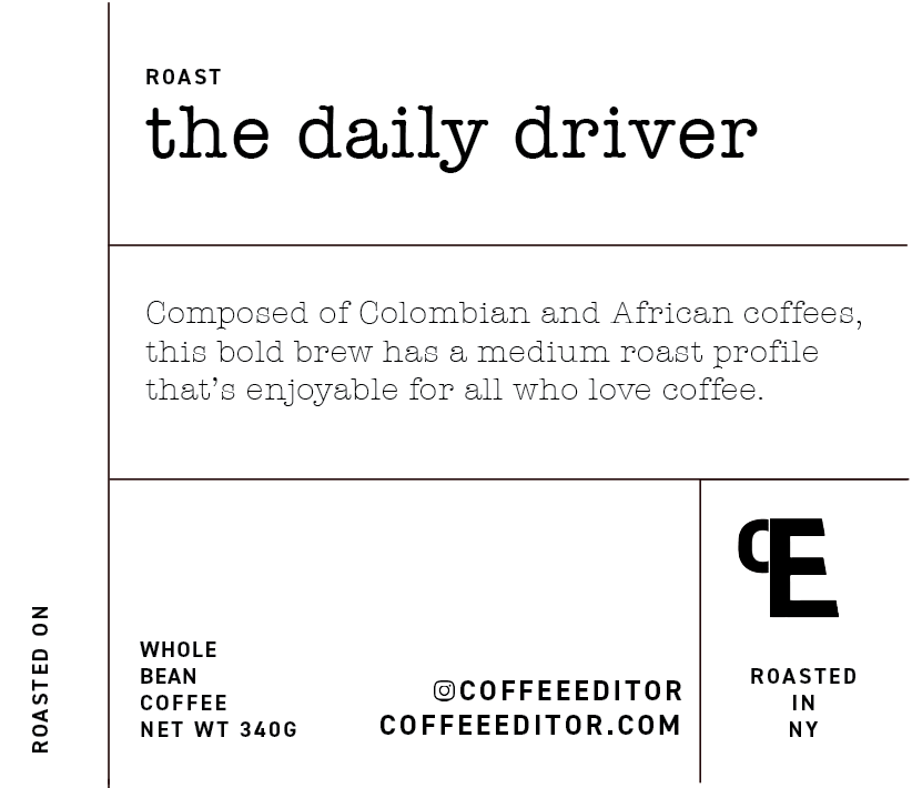 Coffee Editor - the daily driver coffee blend